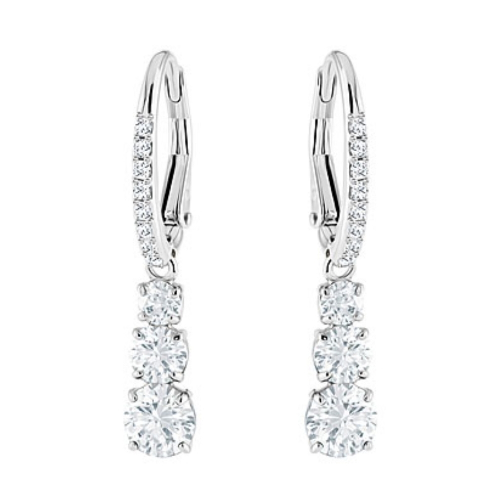Swarovski Attract Trilogy Crystal Necklace and Earrings Jewelry Collection